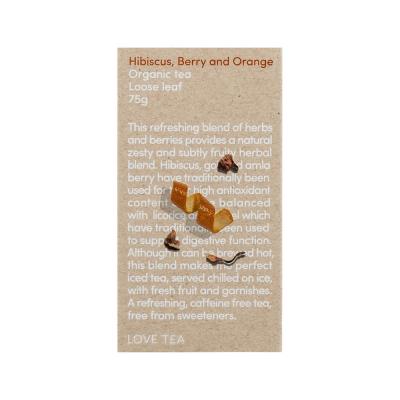Love Tea Organic Hibiscus, Berry & Orange Loose Leaf 75g