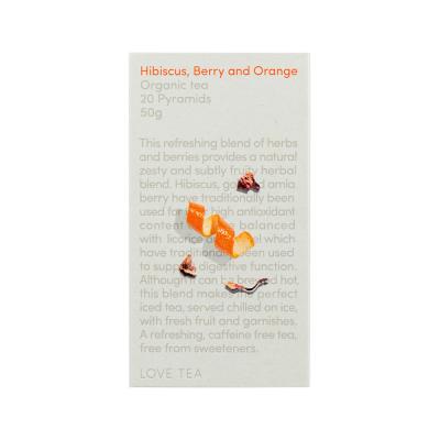 Love Tea Organic Hibiscus, Berry And Orange X 20 Pyramids