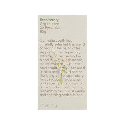 Love Tea Organic Respiratory X 20 Pyramids