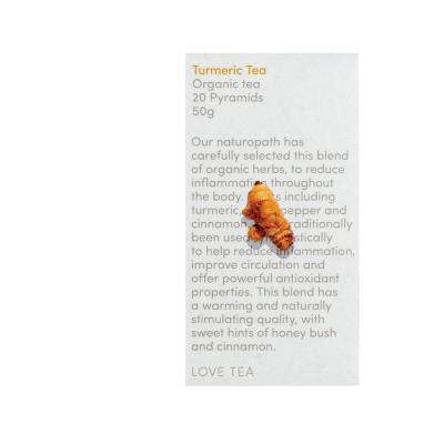 Love Tea Organic Turmeric Tea X 20 Pyramids