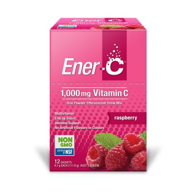 Martin Pleasance Ener C Vit C Raspberry Sachet 9.3g X 12 Pk