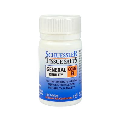 Martin Pleasance Tissue Salts Comb B (general Debility) 125t