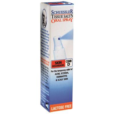 Martin Pleas Tissue Salts Comb D Skin Disorders Spray 30ml