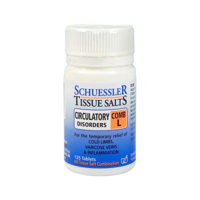 Martin Pleas Tissue Salts Comb L Circulatory Disorders 125t