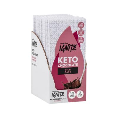 Melrose Ignite Keto Chocolate Rich Dark 100g X 12 Display