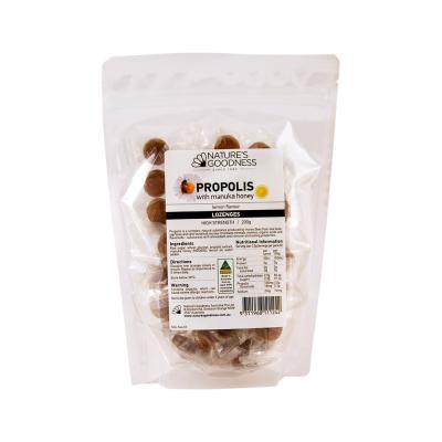 Nat Goodness Propolis Lozenges Manuka Honey Lemon Flav 200g