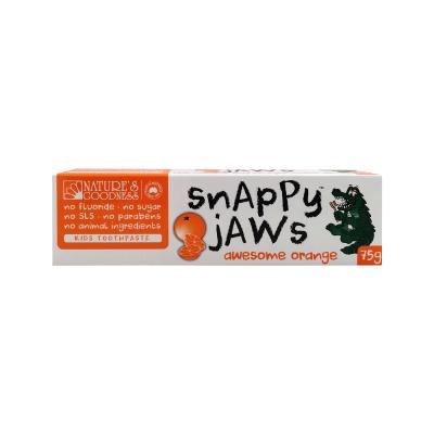 Nat Goodness Snappy Jaws Toothpaste Awesome Orange 75g