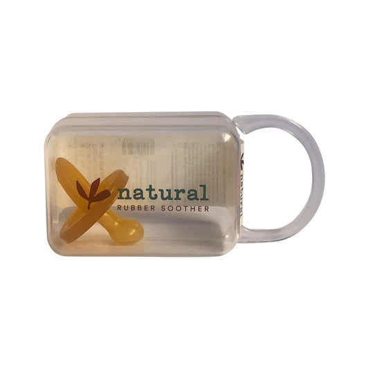 Nat Rubber Soother Orthodont Dummy Large In Reusable Storer
