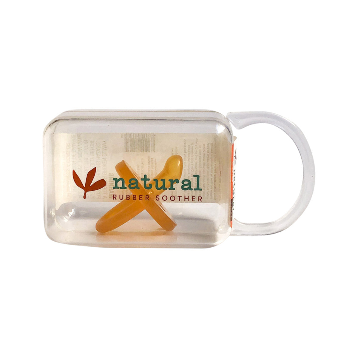 Nat Rubber Soother Orthodont Dummy Small In Reusable Storer