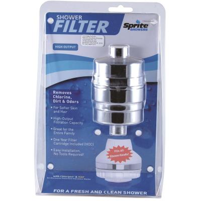 Natures Sunshine Sprite Shower Filter Unit Chrome