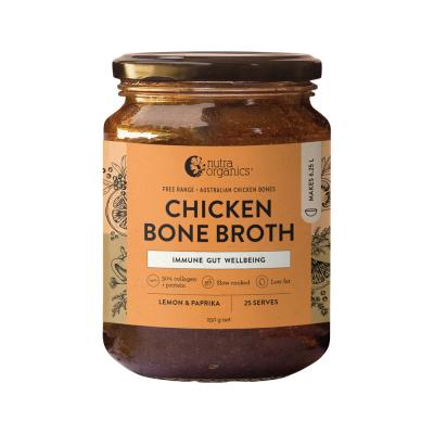 Nutra Org Bone Broth Chicken Concentrate Lemon Paprika 250g