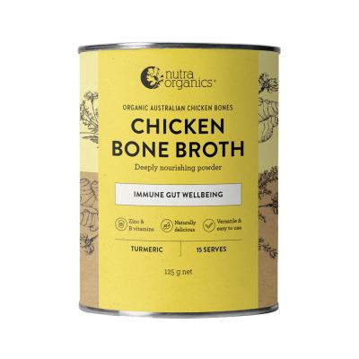 Nutra Org Org Bone Broth Chicken Turmeric 125g