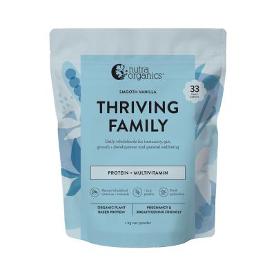 Nutra Org Org Protein Thriving Family Smooth Vanilla 1kg