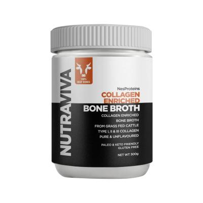 Nutraviva Bone Broth Beef Collagen Enriched Pure 300g