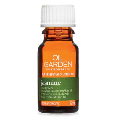 Oil Garden Essent Oil Dilutn Jasmine 3% In Jojoba 12ml