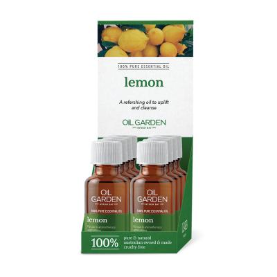 Oil Garden Essential Oil Lemon 25ml X 8 Display