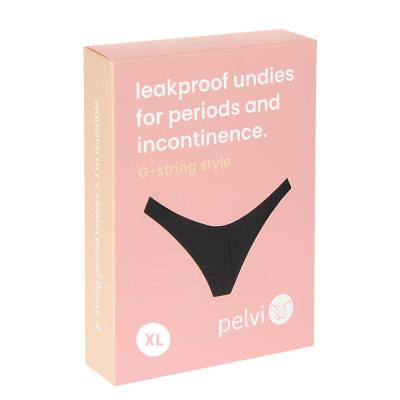 Pelvi Underwear Leakproof G String Black Xl