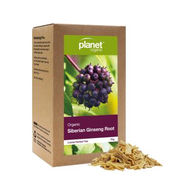 Planet Organic Org Siberian Ginseng Rt Loose Leaf Tea 75g