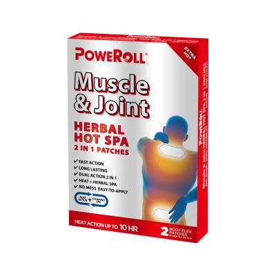 Poweroll Muscle And Joint Patch Herbal Hot Spa X 2 Pack