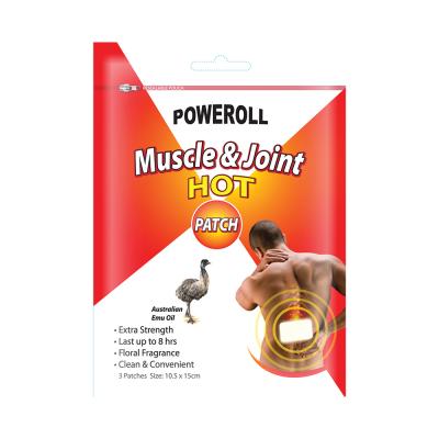 Poweroll Muscle And Joint Patch Hot X 3 Pack