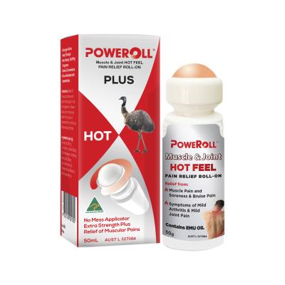 Poweroll Pain Relief Plus Oil Hot Feel Roll On 50ml