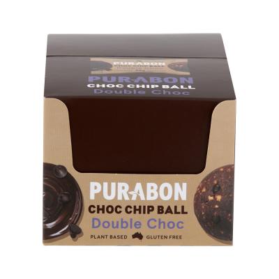 Purabon Balls Choc Chip Double Choc Chip 45g X 12