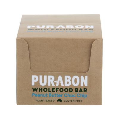 Purabon Bar Wholefood Peanut Butter Choc Chip 60g X 15