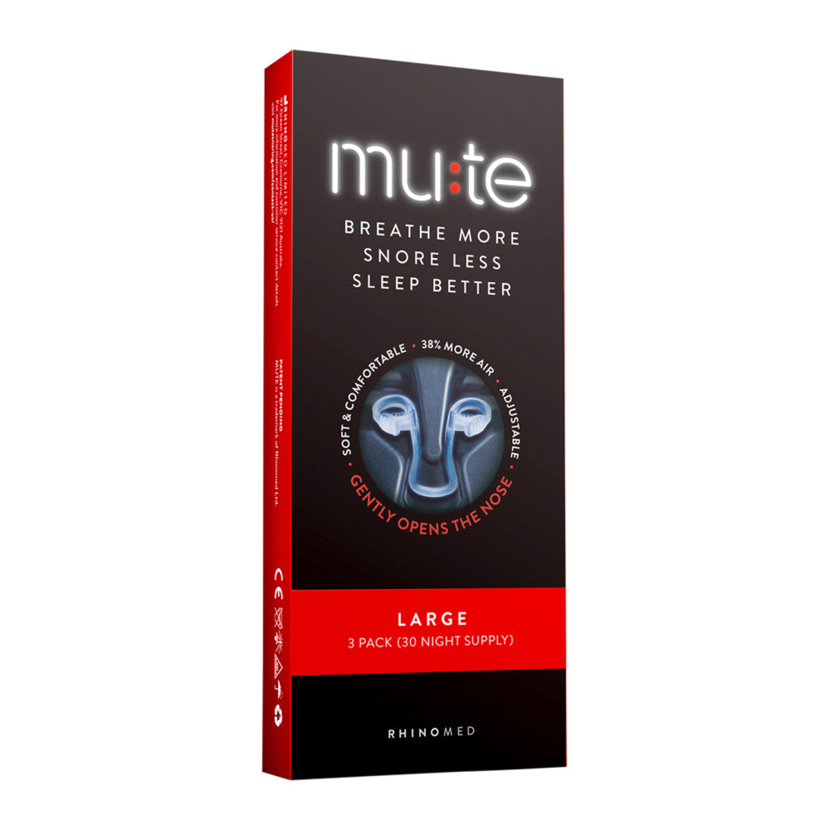 Rhinomed Mute Snoring Device Large X 3 Pack