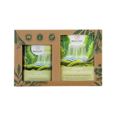 Roogenic Gift Box Native Anti Inflammitea X18 Tea Bags W Tin
