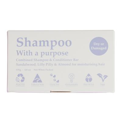 Shampoo With A Purpose Shampoo & Conditioner Bar Dry Or Damaged 135g