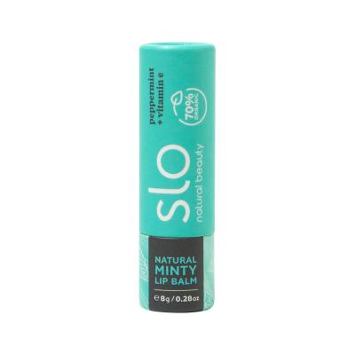 Slo Natural Beauty Organic Lip Balm Peppermint & Vitamin E 8g