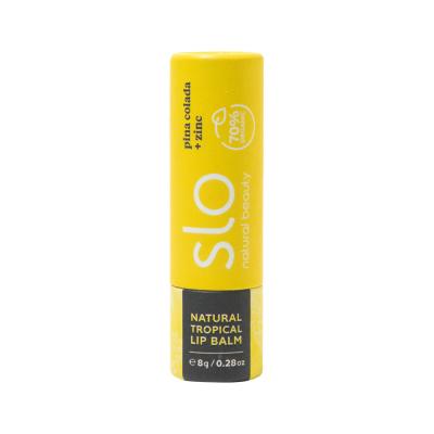 Slo Natural Beauty Organic Lip Balm Pina Colada And Zinc 8g