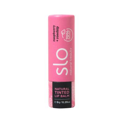 Slo Natural Beauty Organic Lip Balm Tint Raspberry Rosehip 8g