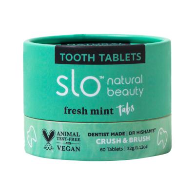 Slo Natural Beauty Tooth Tabs Crush Brush Fresh Mint 60t