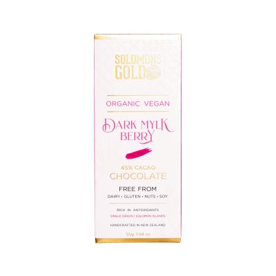 Solomons Gold Org Choc Dark Mylk Berry 55g