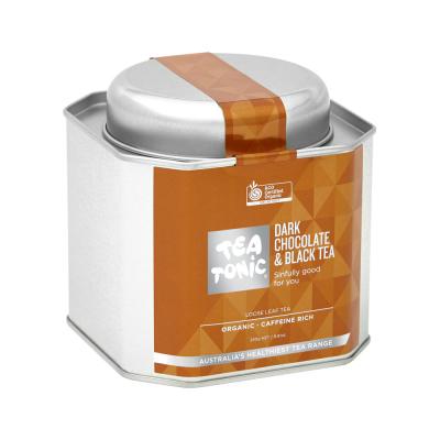Tea Tonic Org Dark Choc And Black Tea Caddy Tin 250g