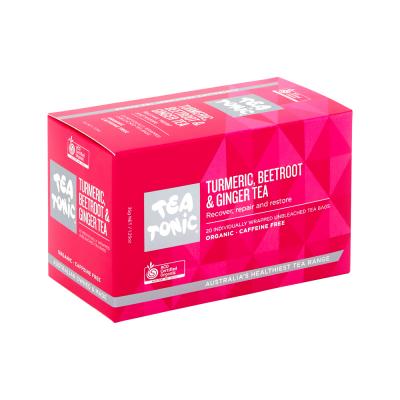 Tea Tonic Org Turmeric Beetrt Ginger Tea X 20 Tea Bags