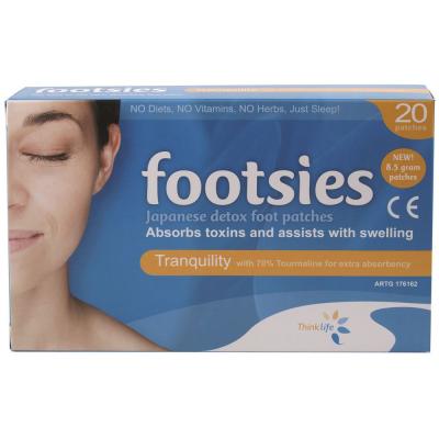 Thinklife Footsies Foot Patch Tranquility Patches X 20 Pack