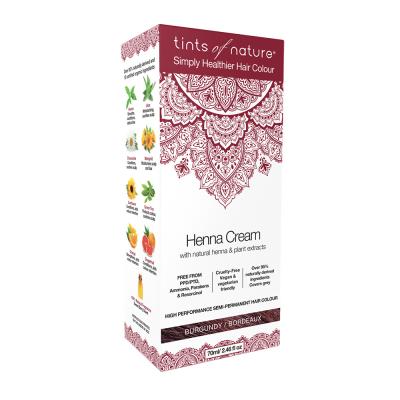Tints Of Nature Henna Cream (semi-permanent Hair Colour) Burgundy 70ml