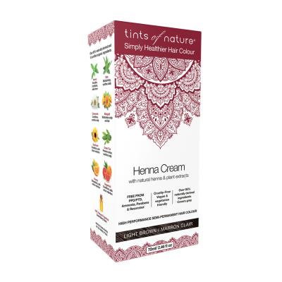 Tints Nature Henna Cream (hair Semi Perm) Light Brown 70ml