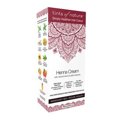 Tints Nature Henna Cream (hair Semi Perm) Mahog Red 70ml
