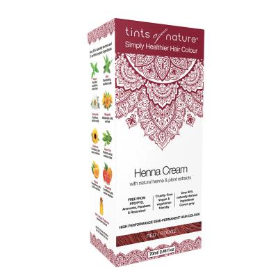 Tints Of Nature Henna Cream (semi-permanent Hair Colour) Red 70ml