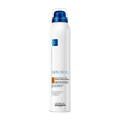 L'oreal Professionnel Serioxyl Volumising And Bodifying Coloured Light Brown Spray 200ml