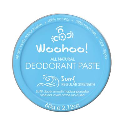Woohoo Deodorant Paste Surf (regular Strength) Tin 60g