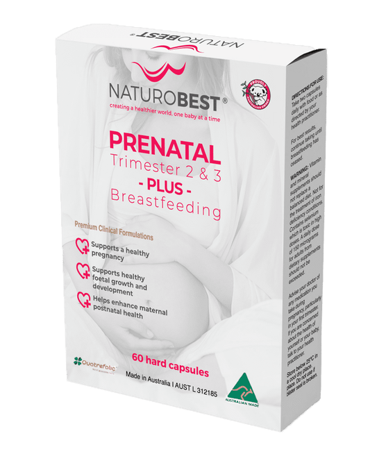 Naturobest Prenatal Trimester 2 And 3 Plus Breastfeeding 60c